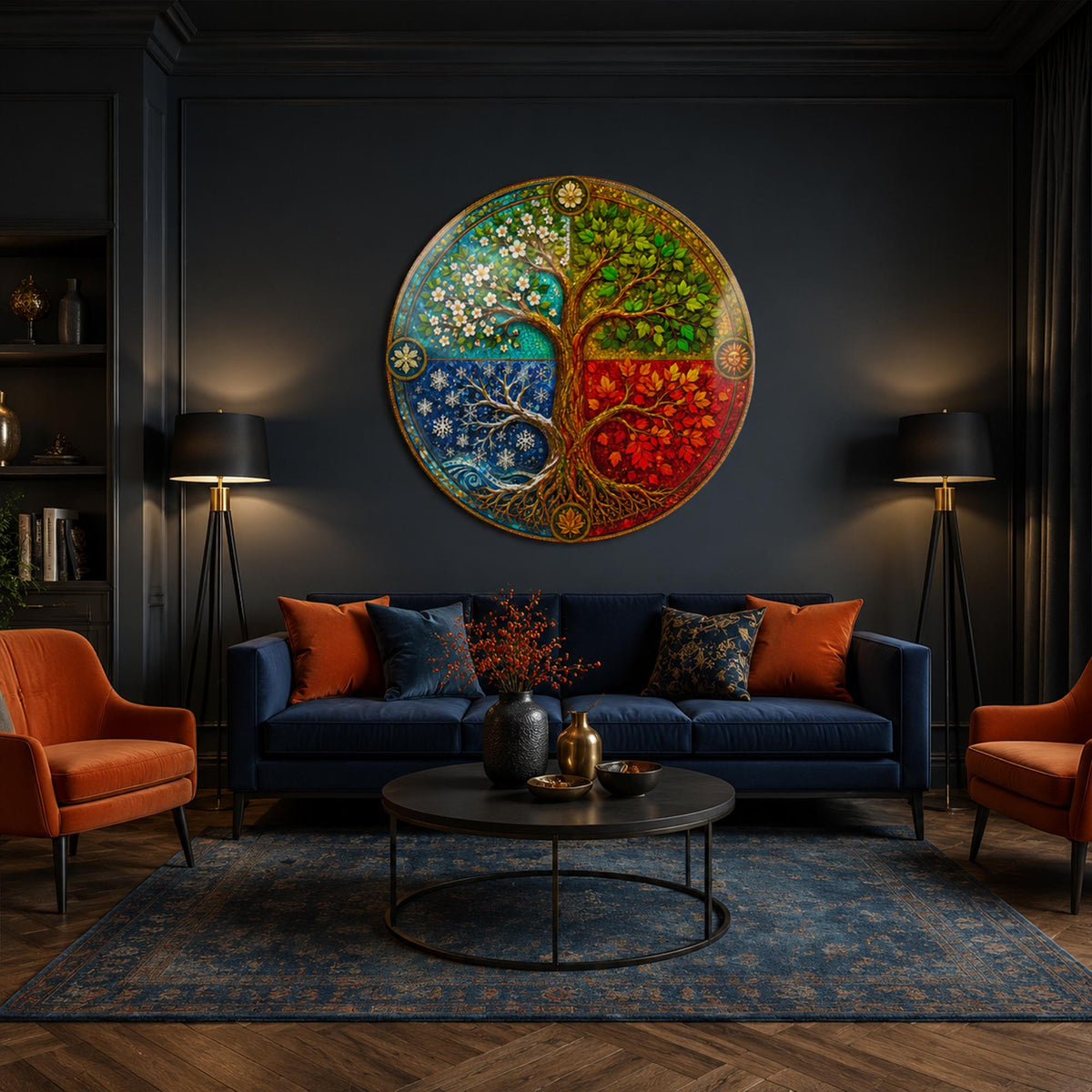 Seasons Of Life — tempered glass, ultra HD print, ready to hang