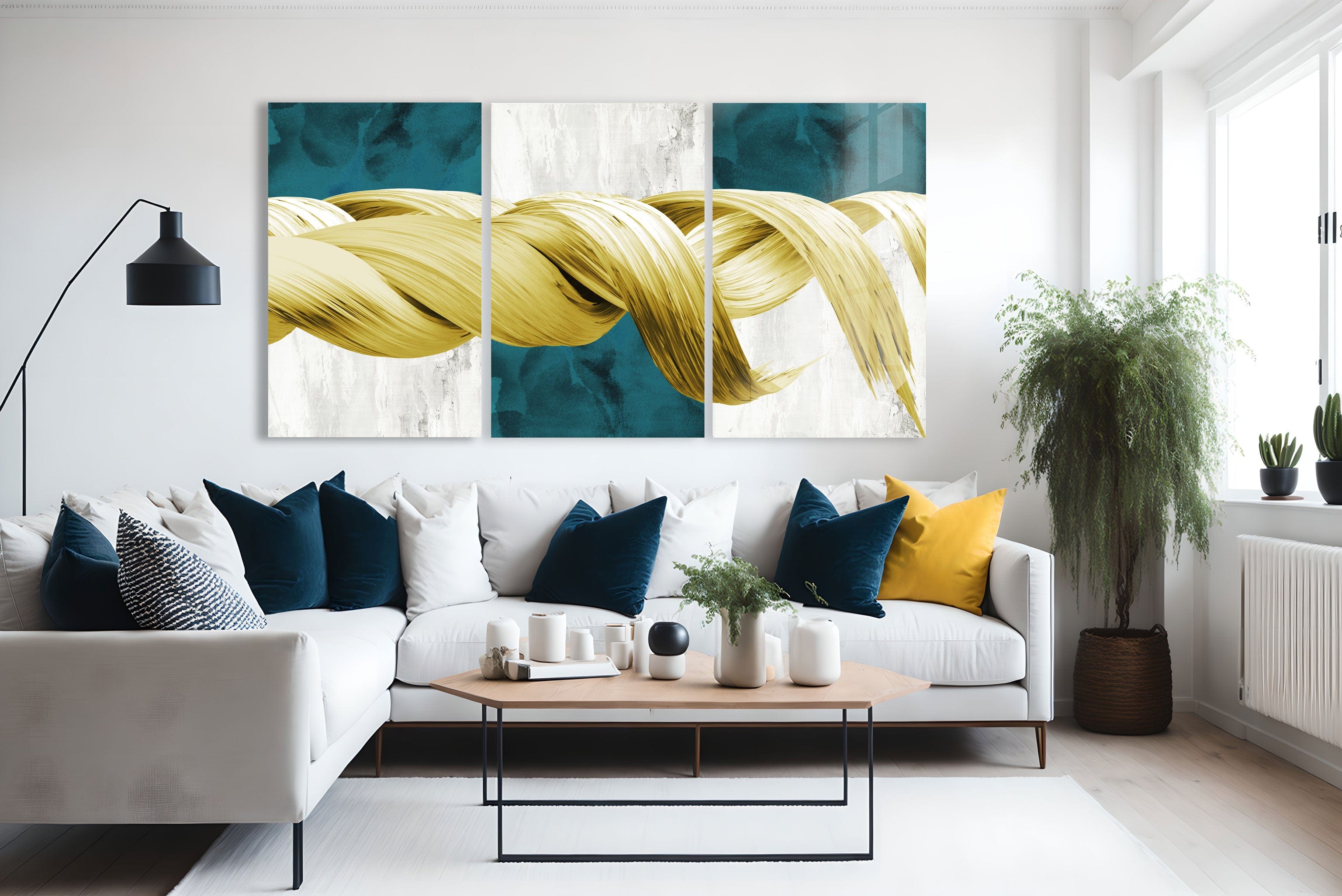 Artronauts Glass Print Golden Braid - Trinity