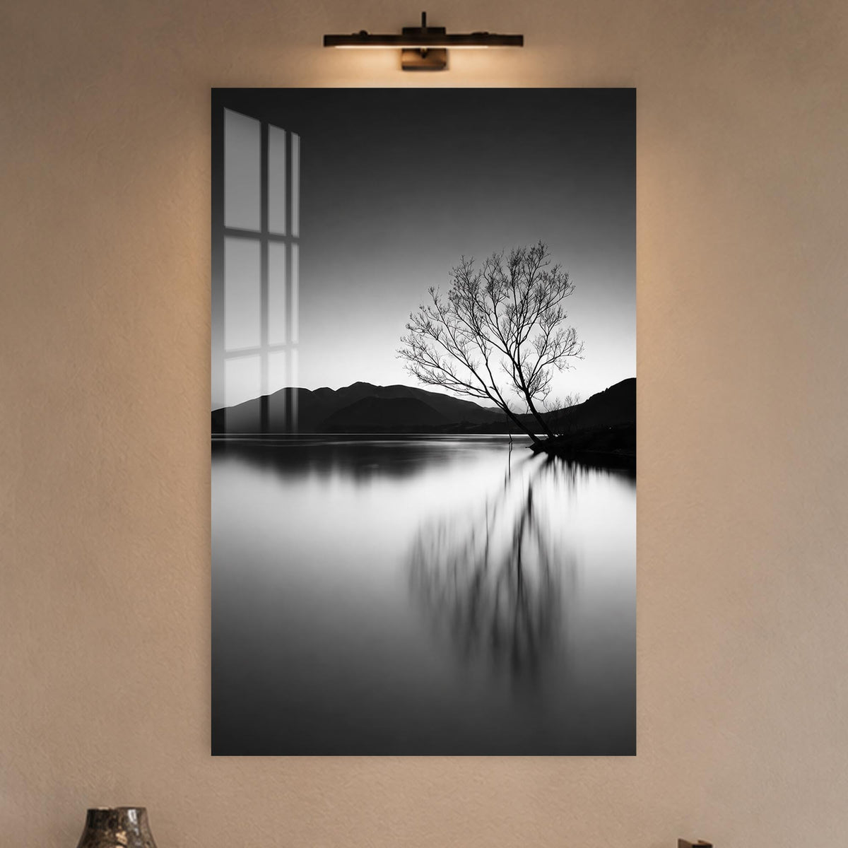 Lone Tree Reflection in a modern room