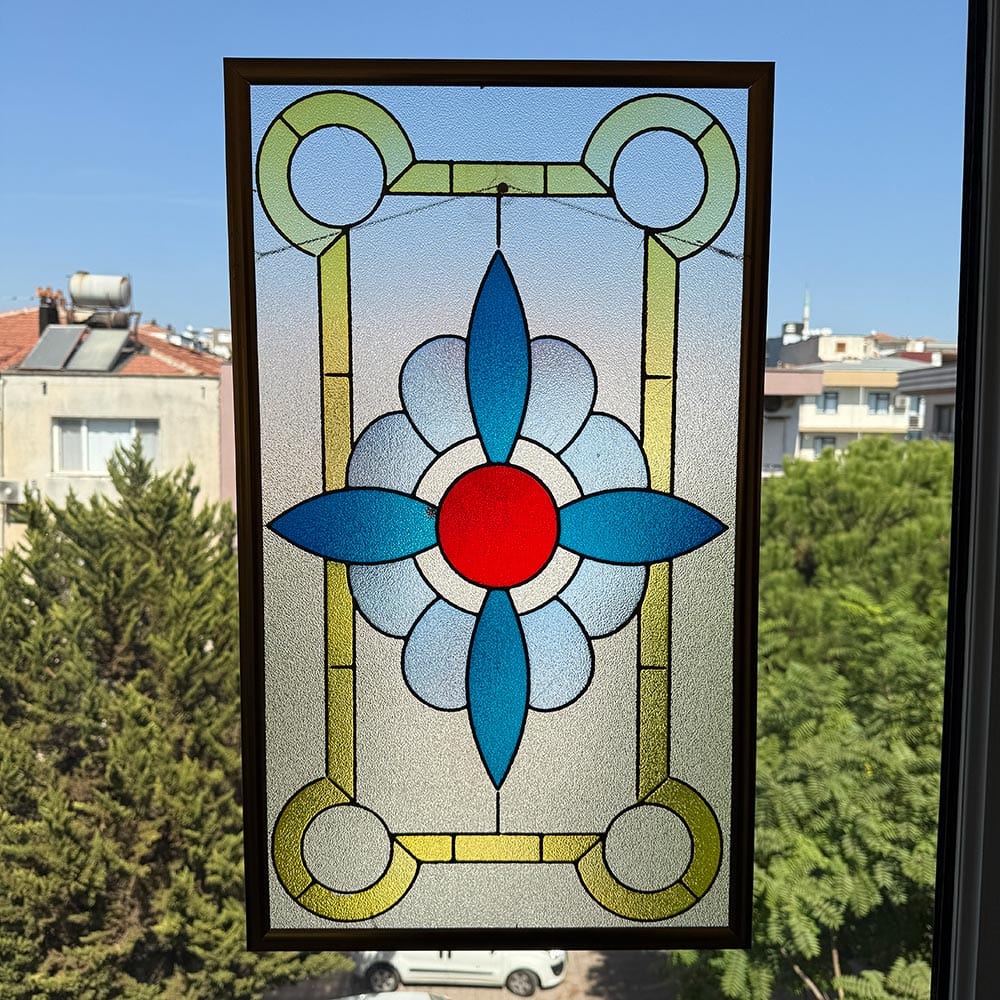 Artronauts Glass Print Floral - Stained Glass Art