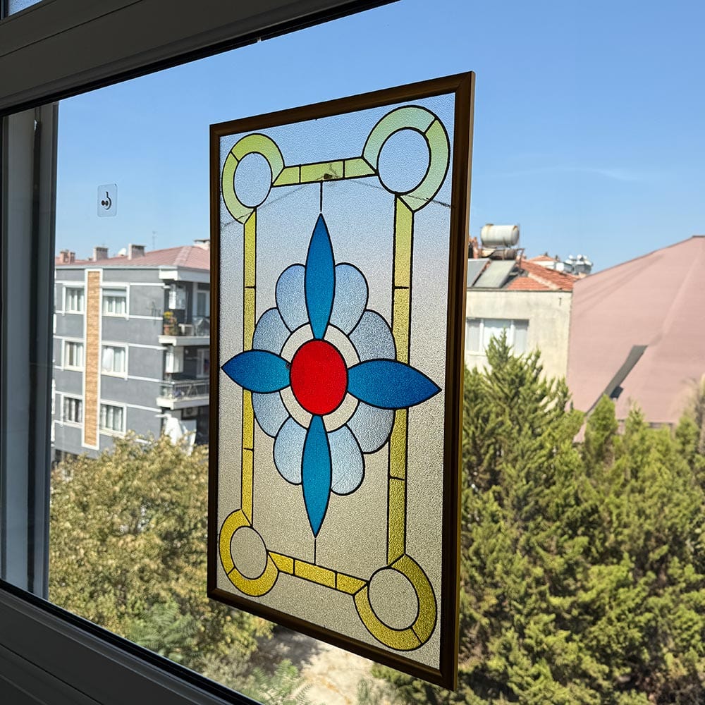 Artronauts Glass Print Floral - Stained Glass Art