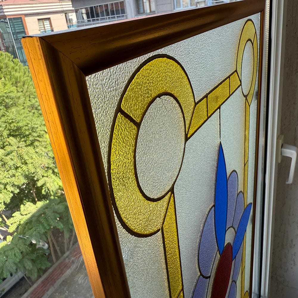 Artronauts Glass Print Floral - Stained Glass Art