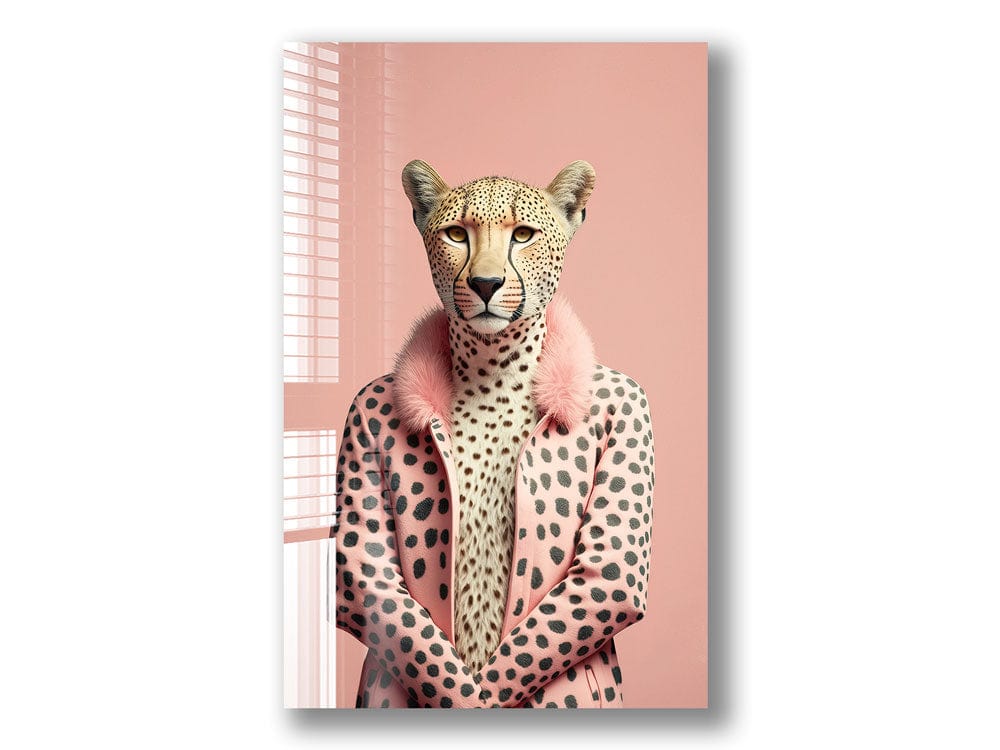 Artronauts Glass Print Cool Cheetah