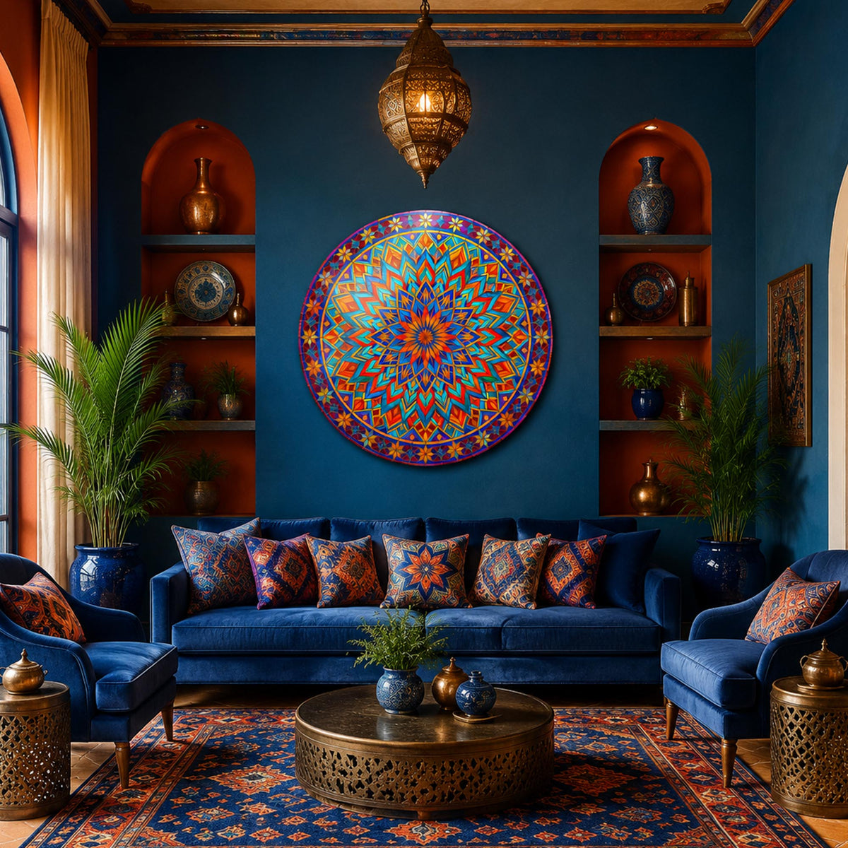 Bohemian Kaleidoscope in a modern room
