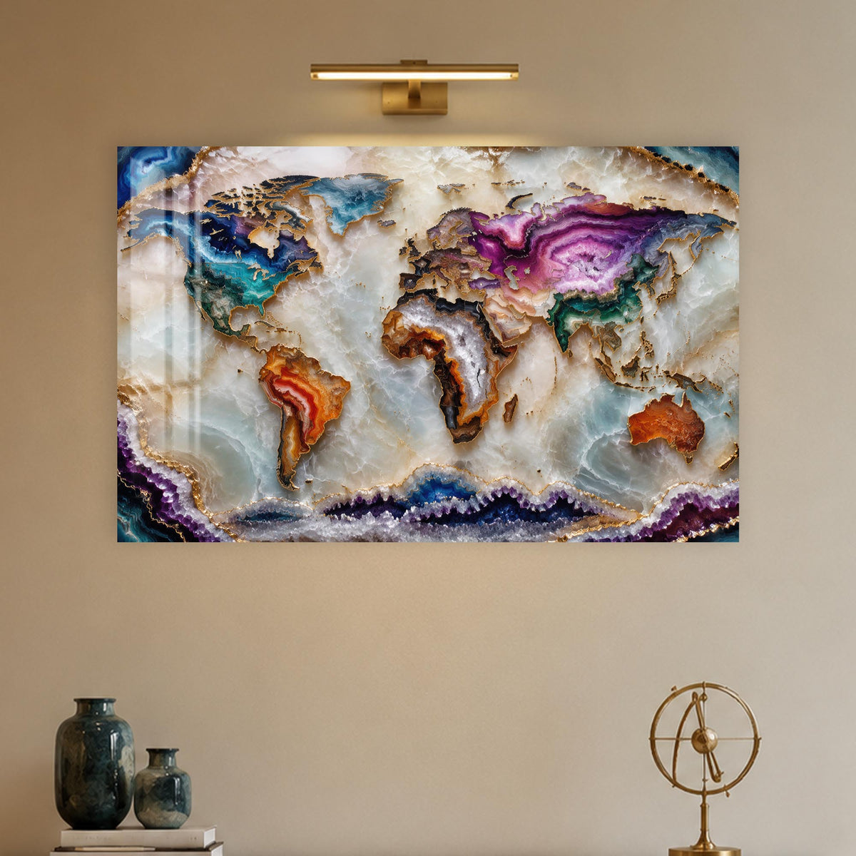 Agate World Map lifestyle view