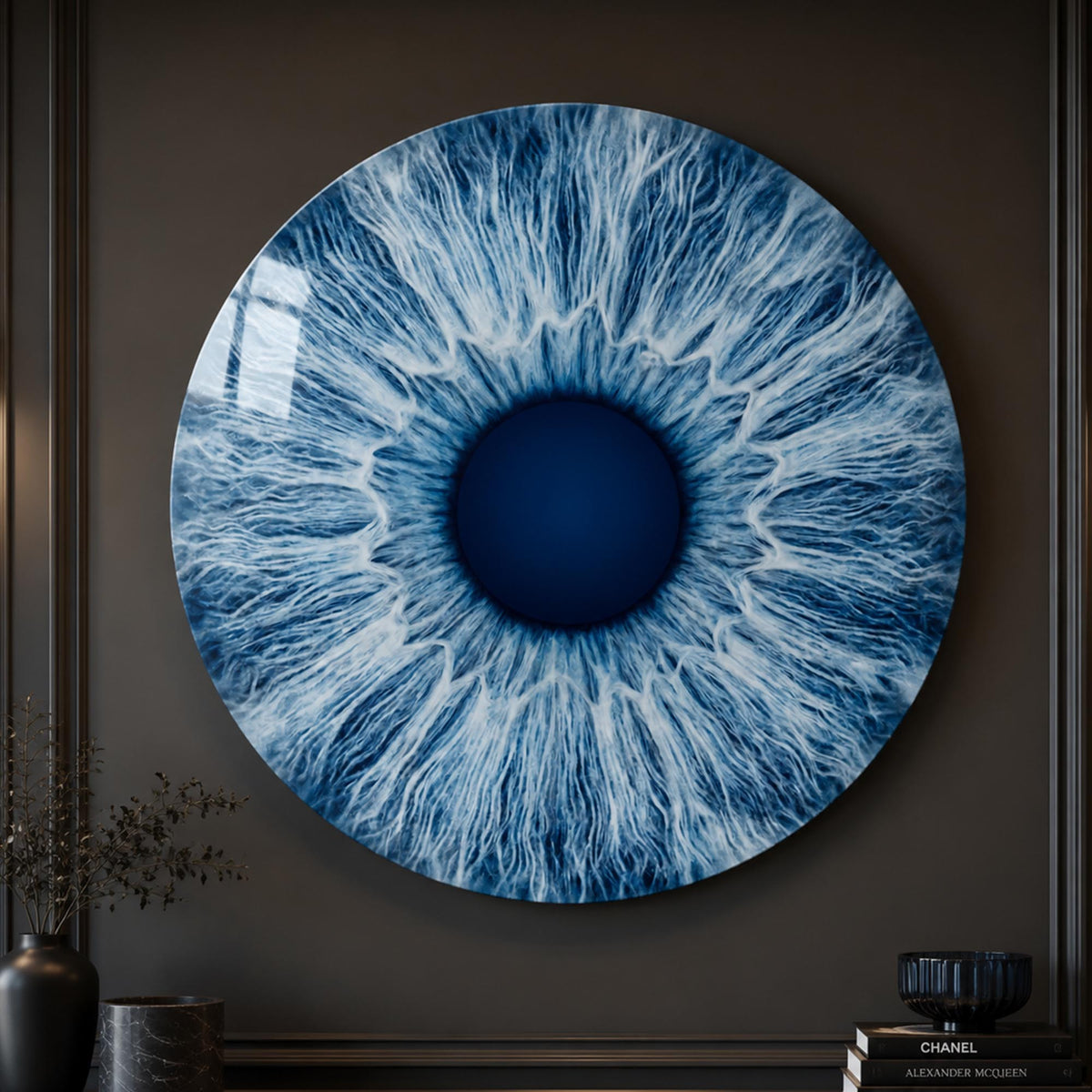 Frost Blue Iris in a modern room