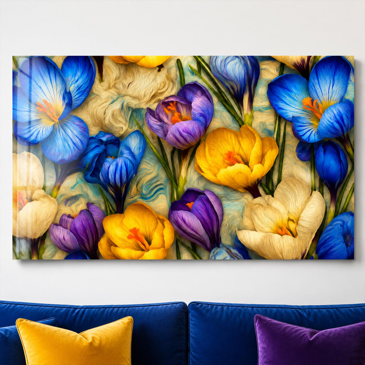 Vibrant Crocus Garden lifestyle view
