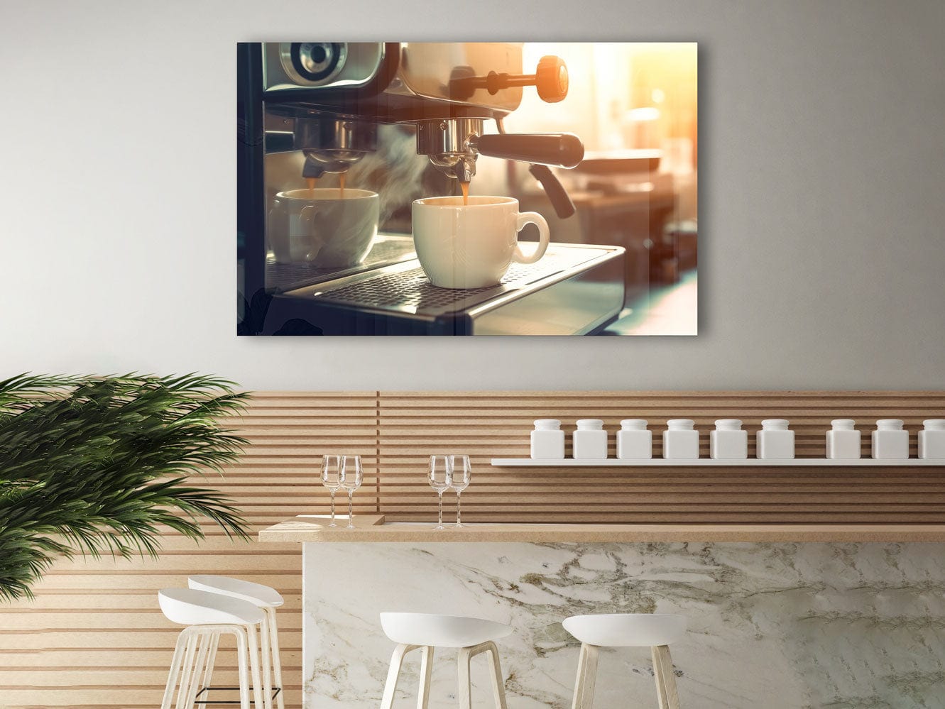 Artronauts Glass Print Coffee
