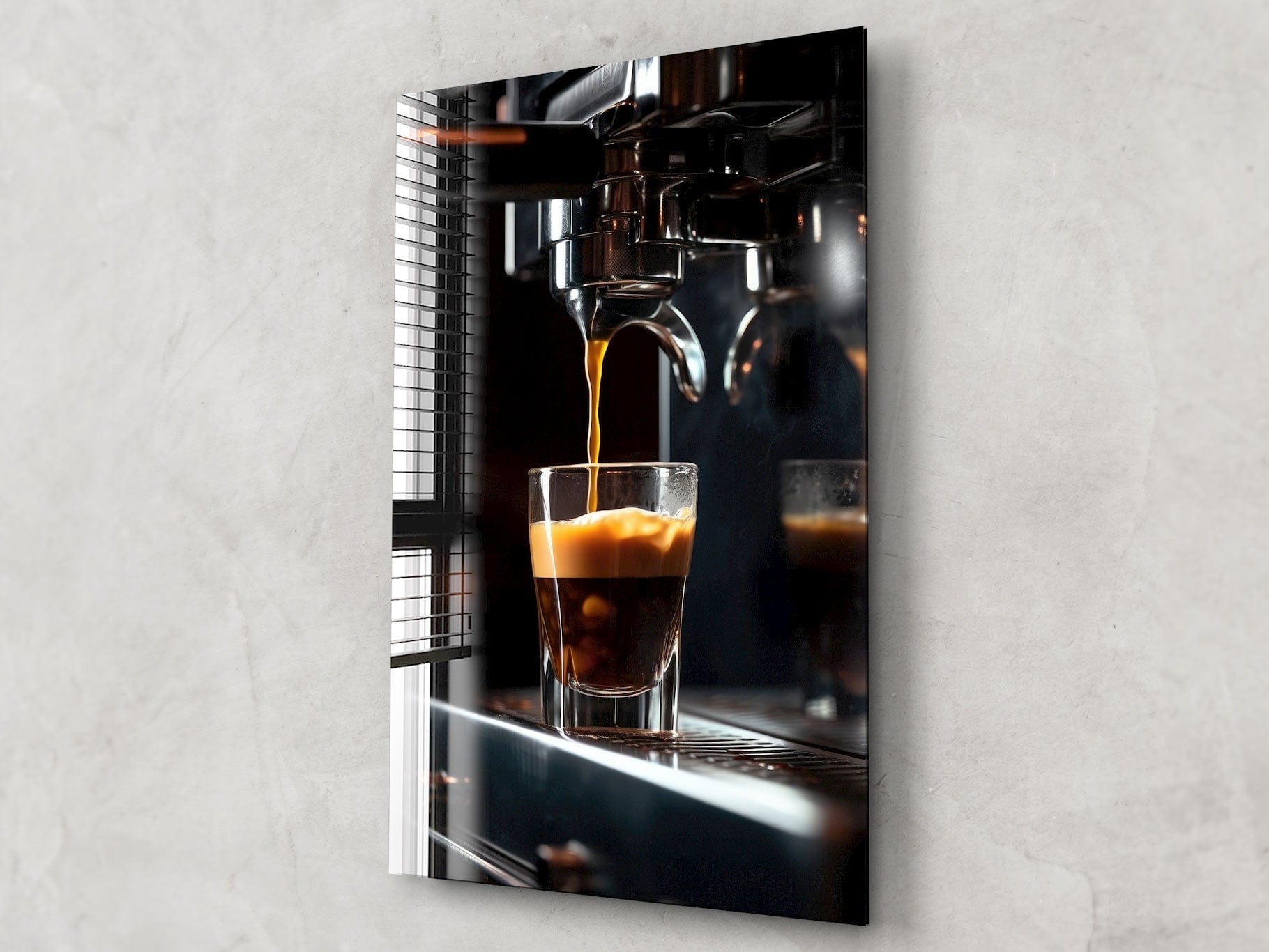 Artronauts Glass Print Espresso