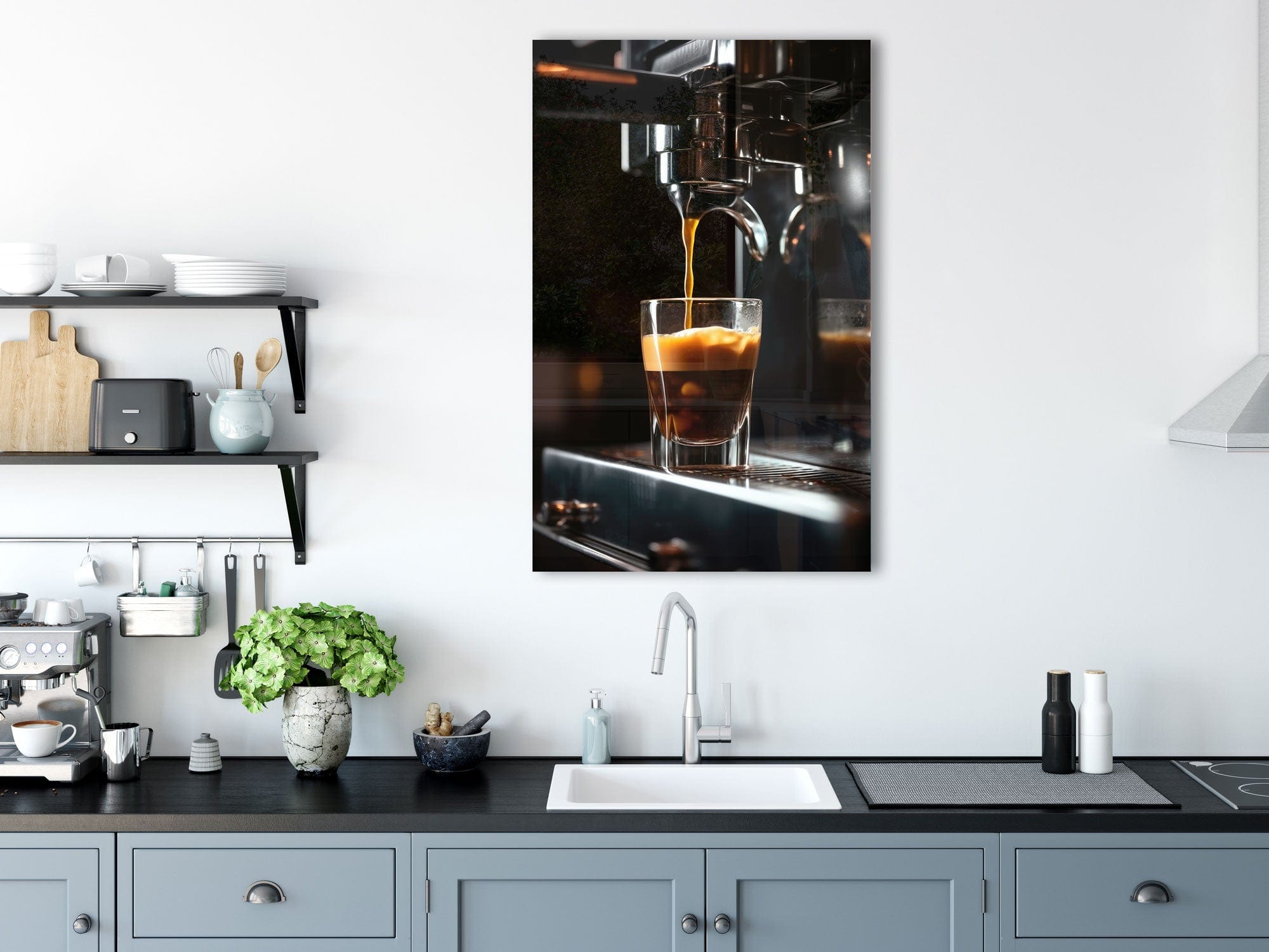 Artronauts Glass Print Espresso