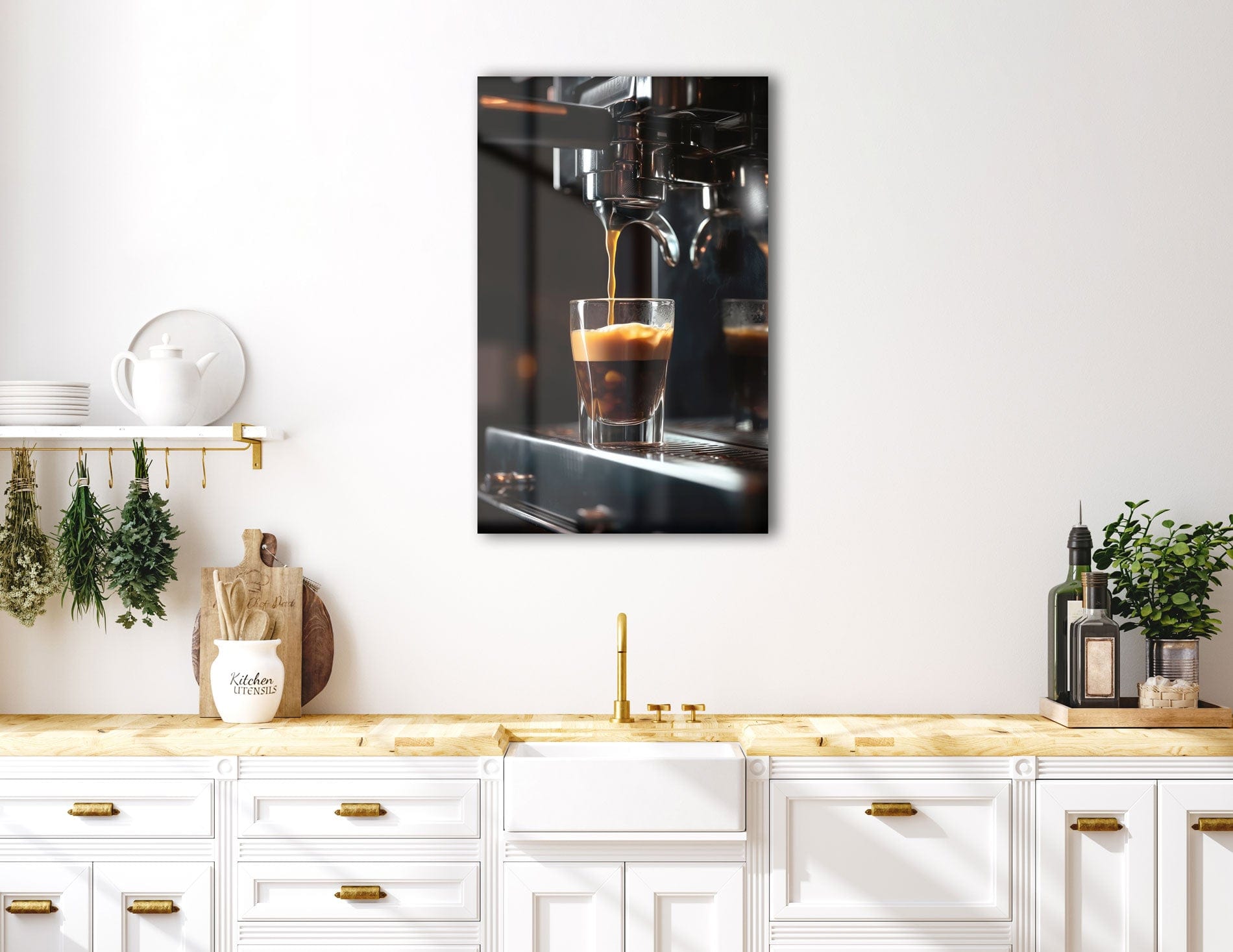 Artronauts Glass Print Espresso