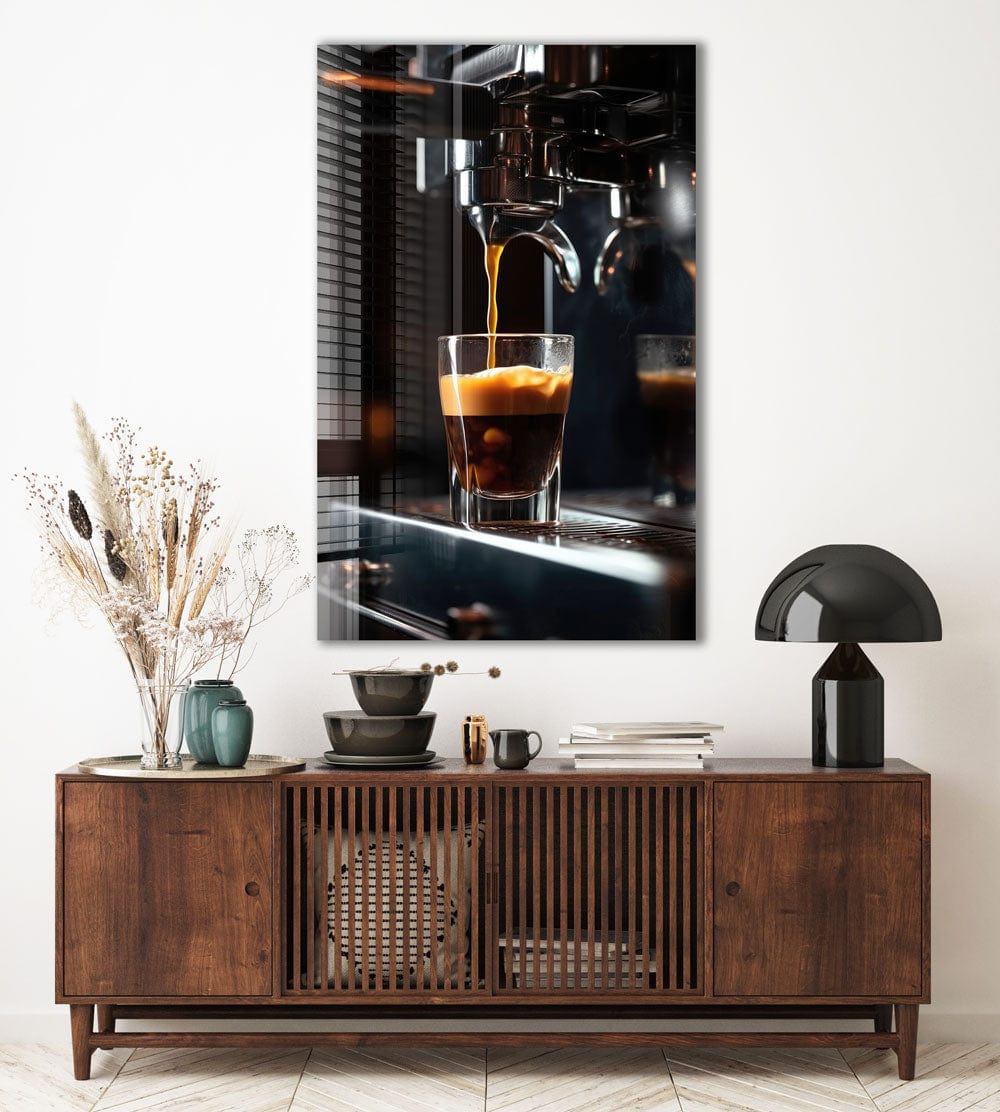 Artronauts Glass Print Espresso