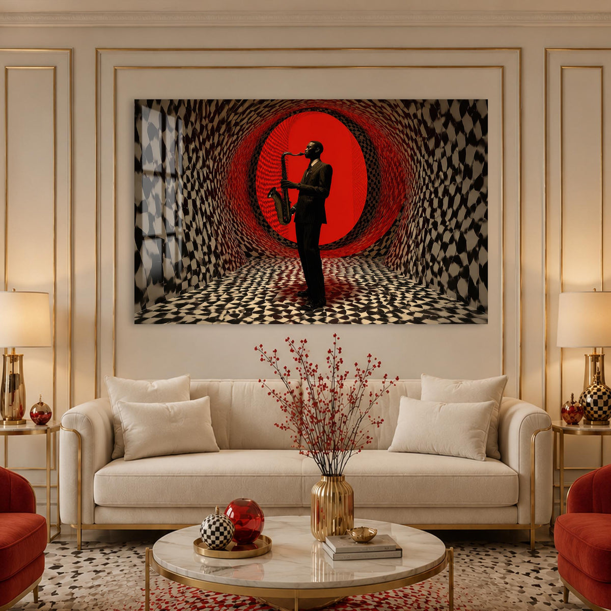 Crimson Jazz Portal lifestyle view