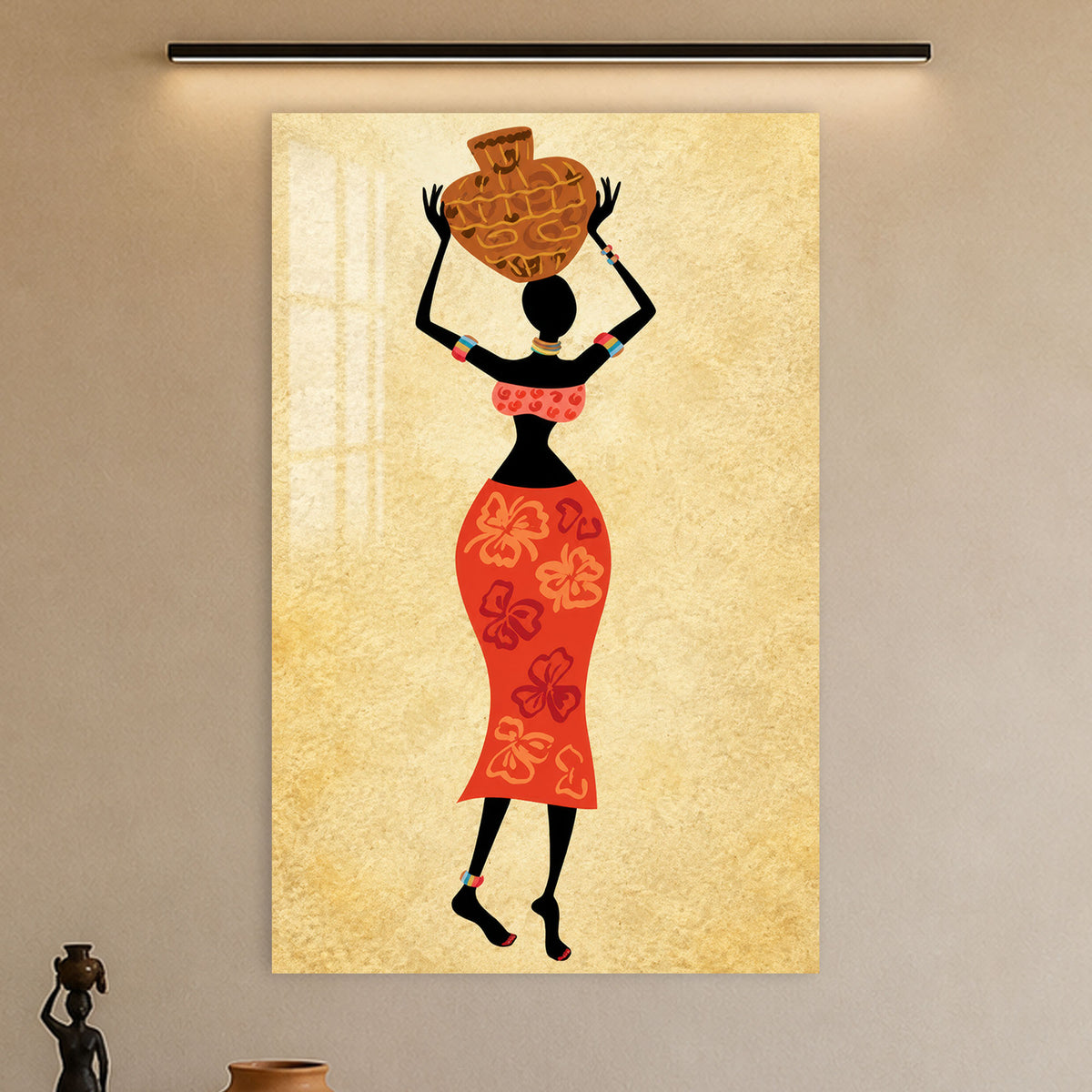 The Water Bearer in a modern room