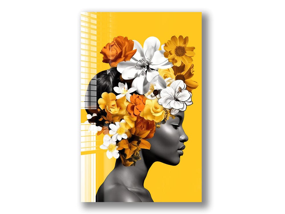 Artronauts Glass Print Floral Lady II