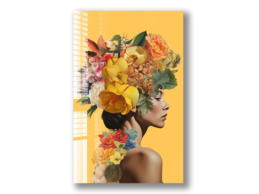 Artronauts Glass Print Floral Lady