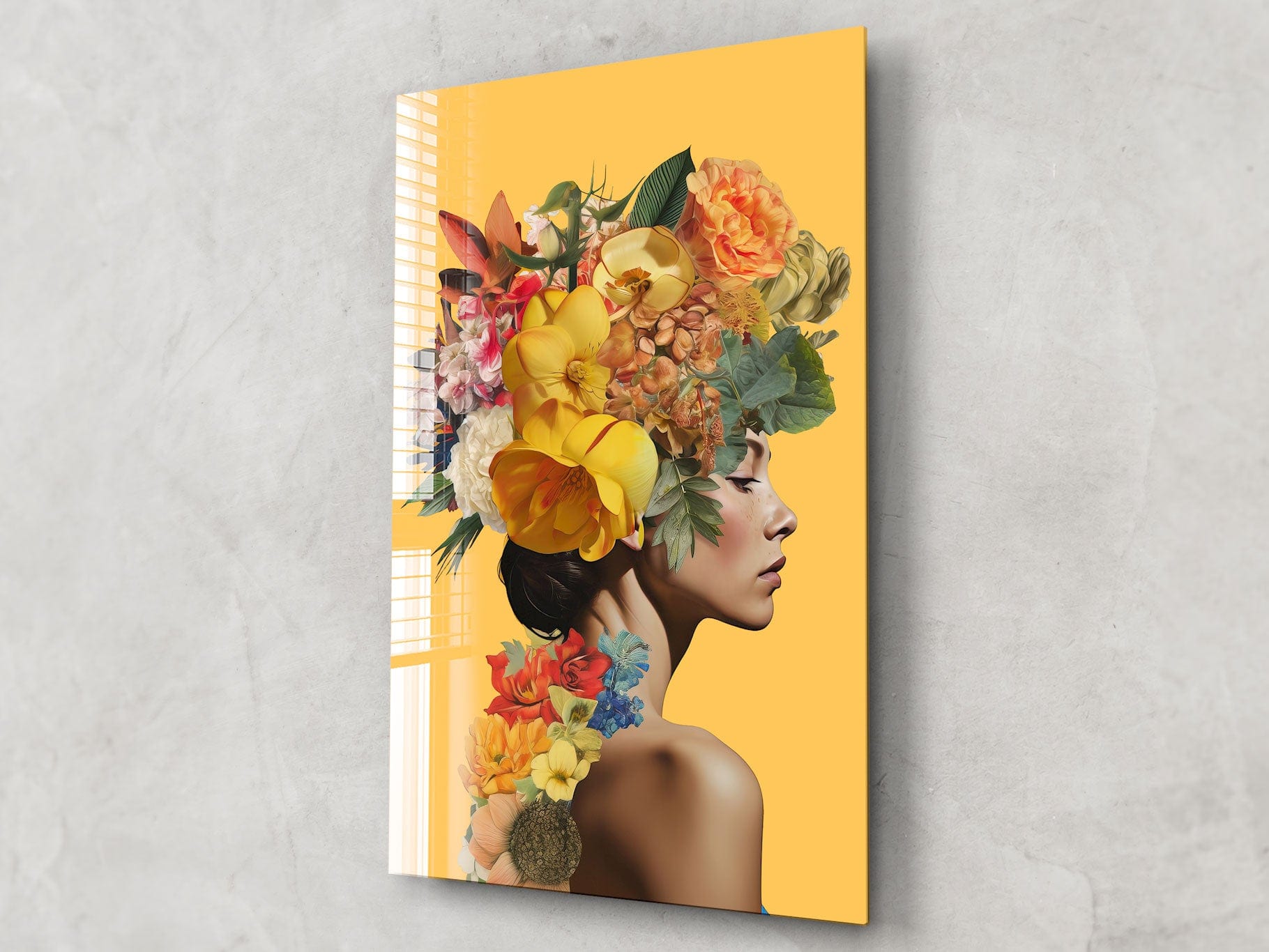 Artronauts Glass Print Floral Lady