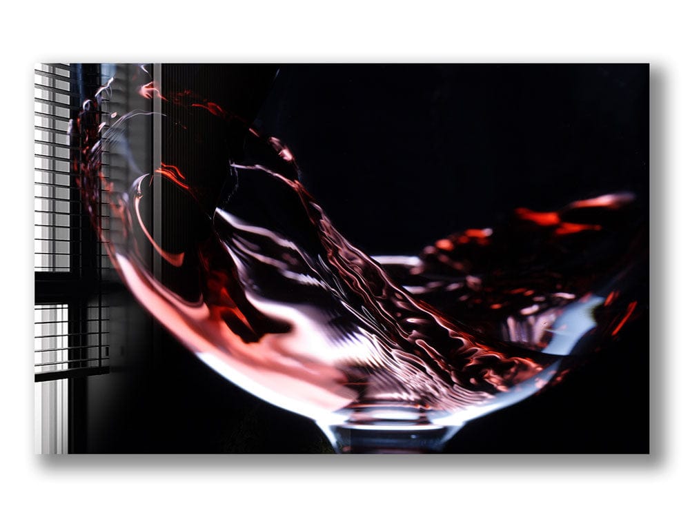 Artronauts Glass Print Glass of Wine
