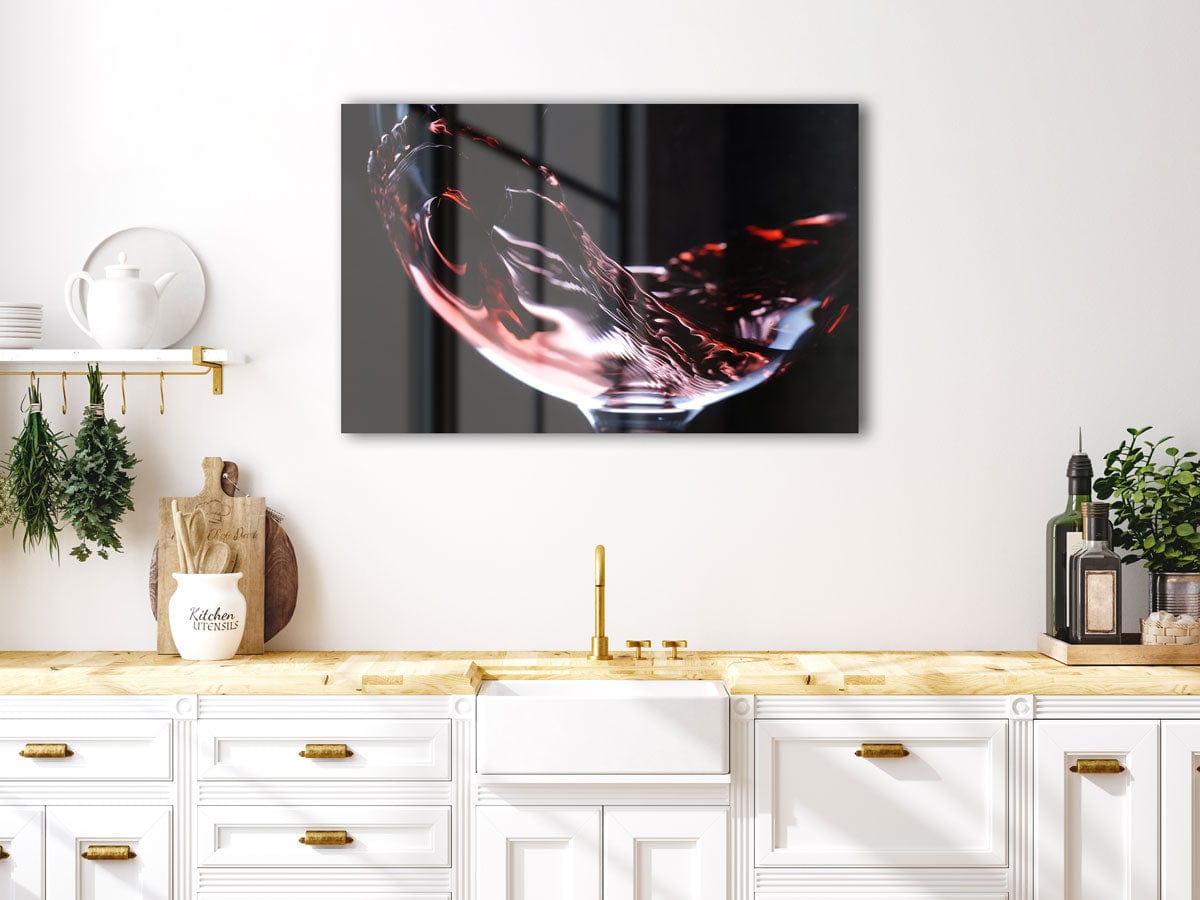 Artronauts Glass Print Glass of Wine