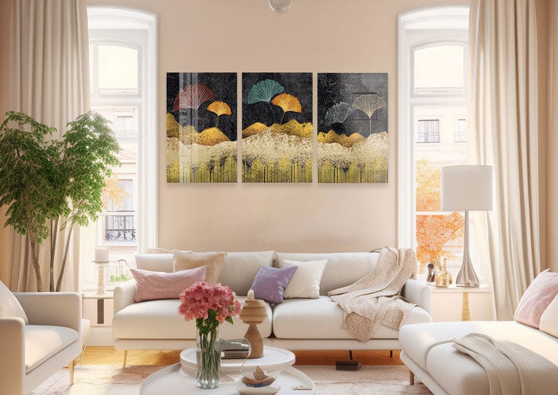 Artronauts Glass Print Gingko Leaves - Trinity