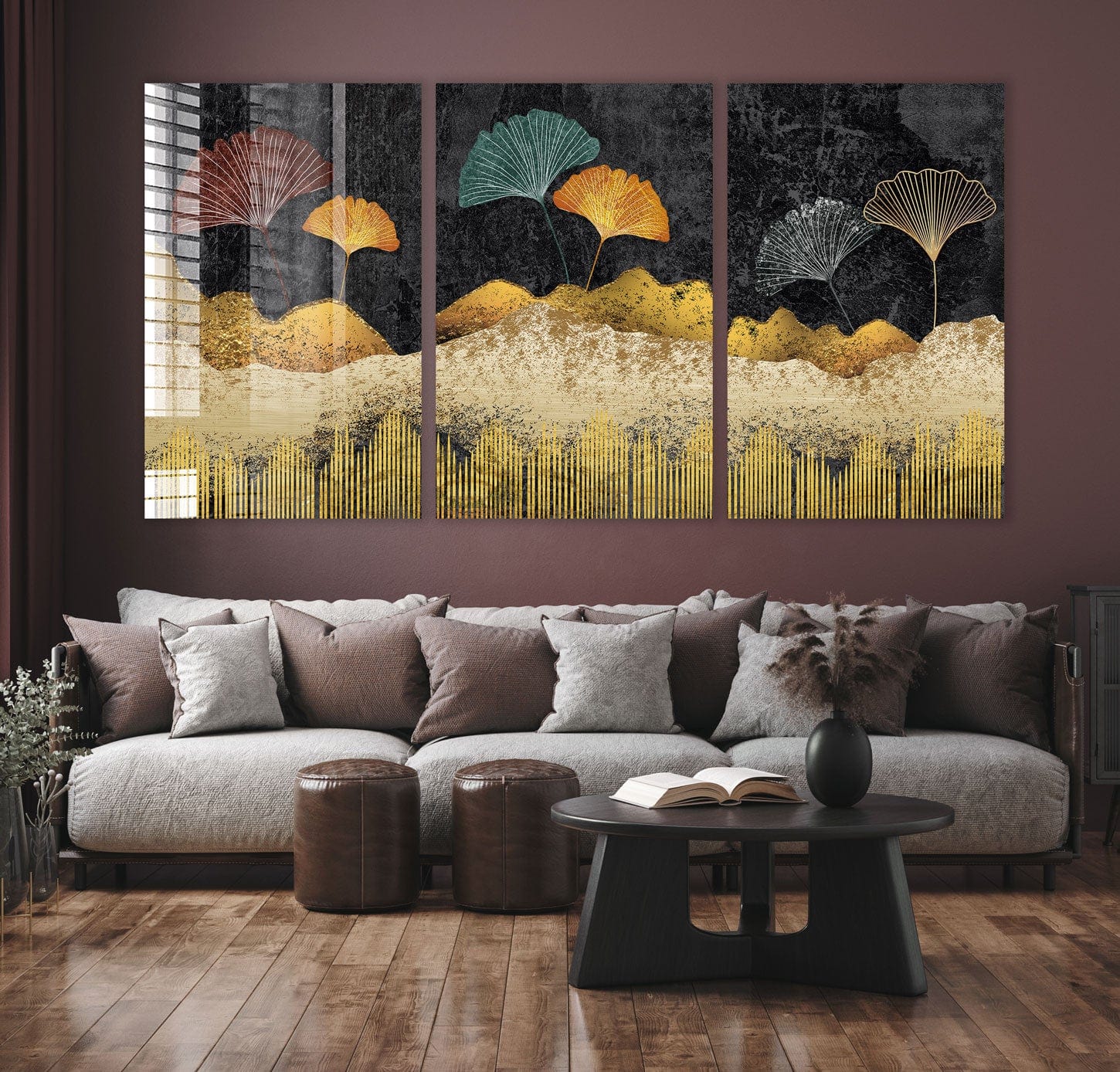 Artronauts Glass Print Gingko Leaves - Trinity