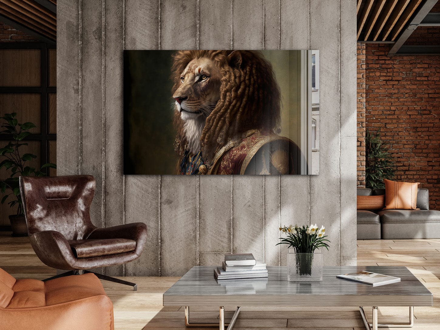 Artronauts Glass Print The King