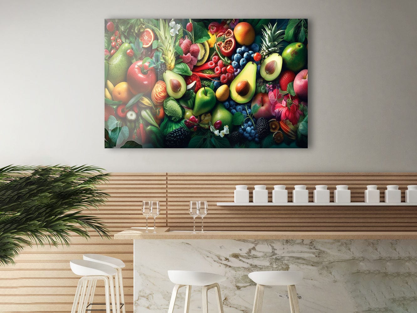 Artronauts Glass Print Mix Fruits