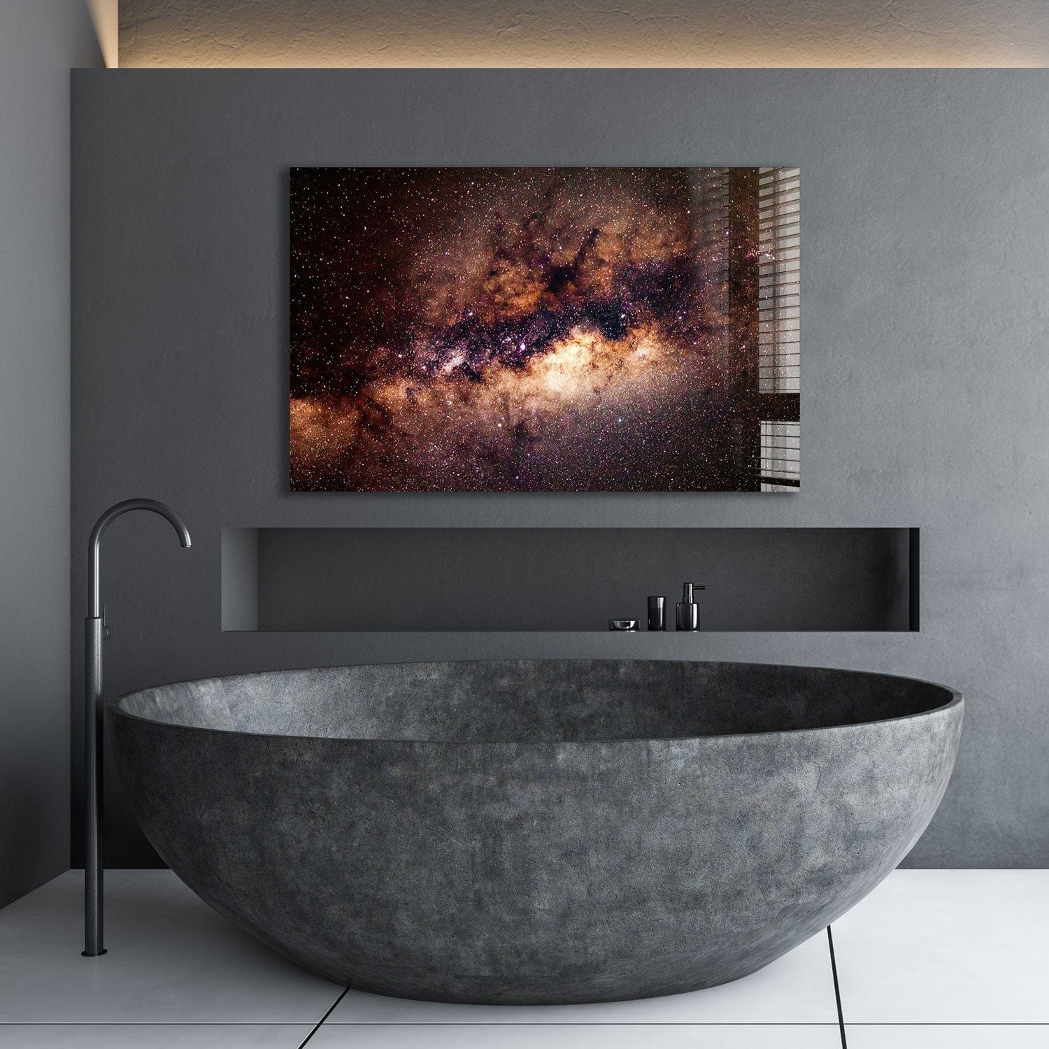 Artronauts Glass Print The Milky Way