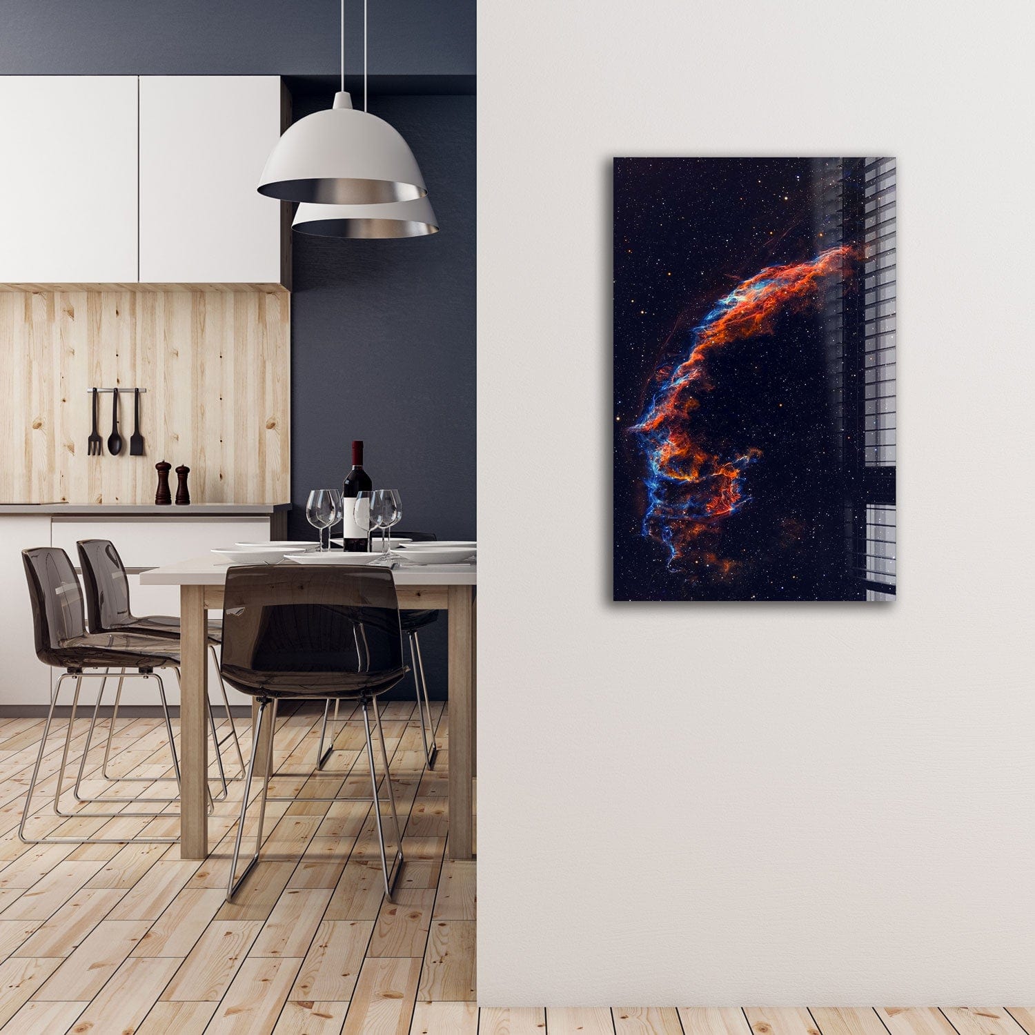 Artronauts Glass Print Cygnus Loop Galaxy