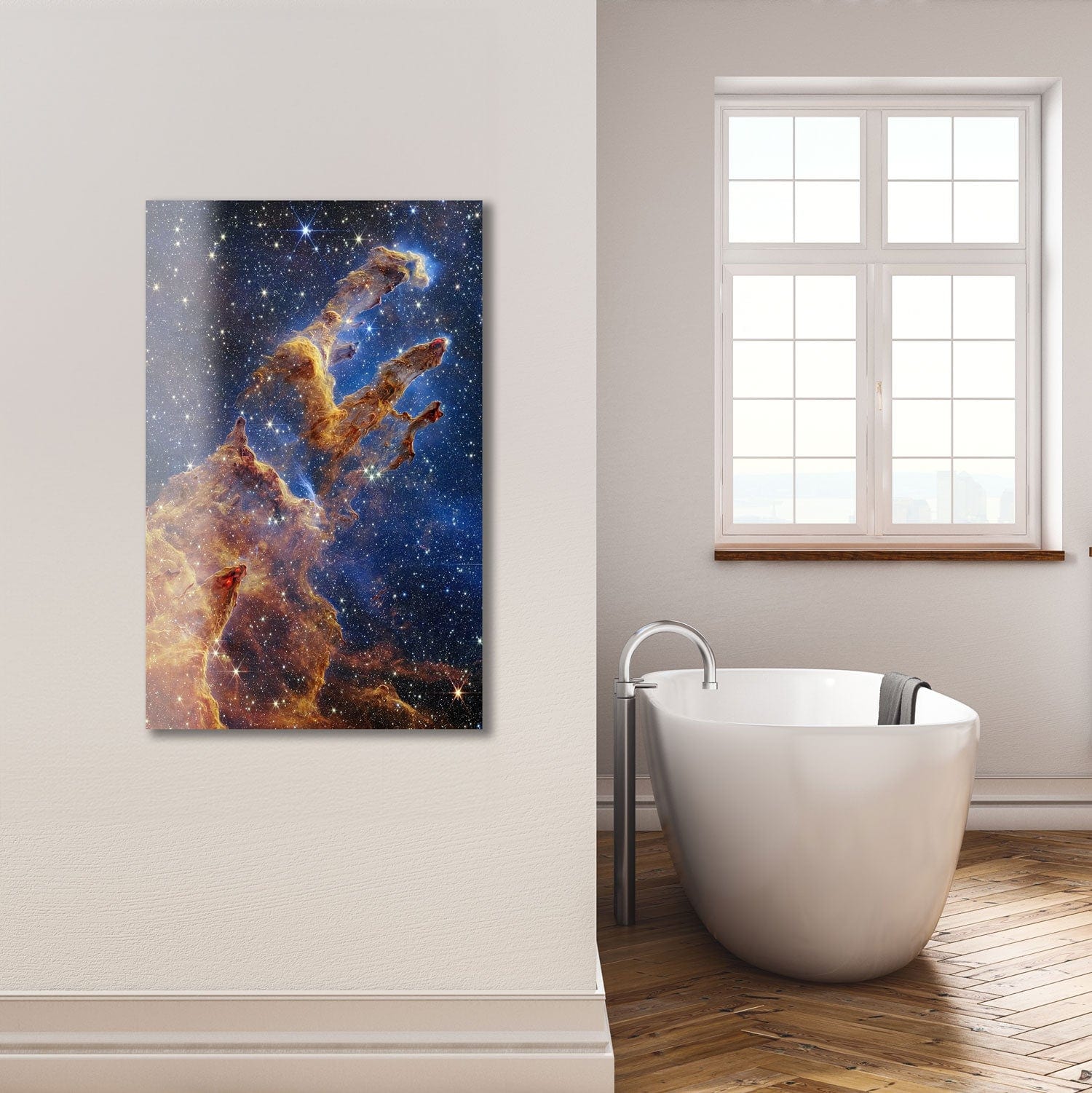 Artronauts Glass Print Pillars of Creation