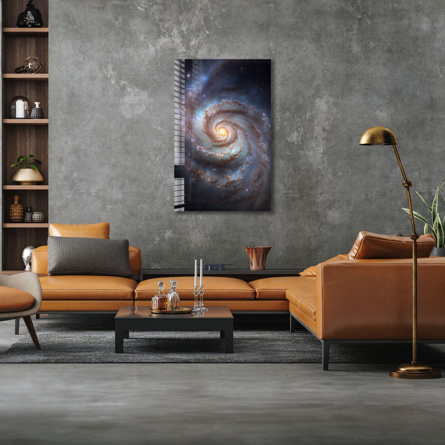 Artronauts Glass Print Whirlpool Galaxy