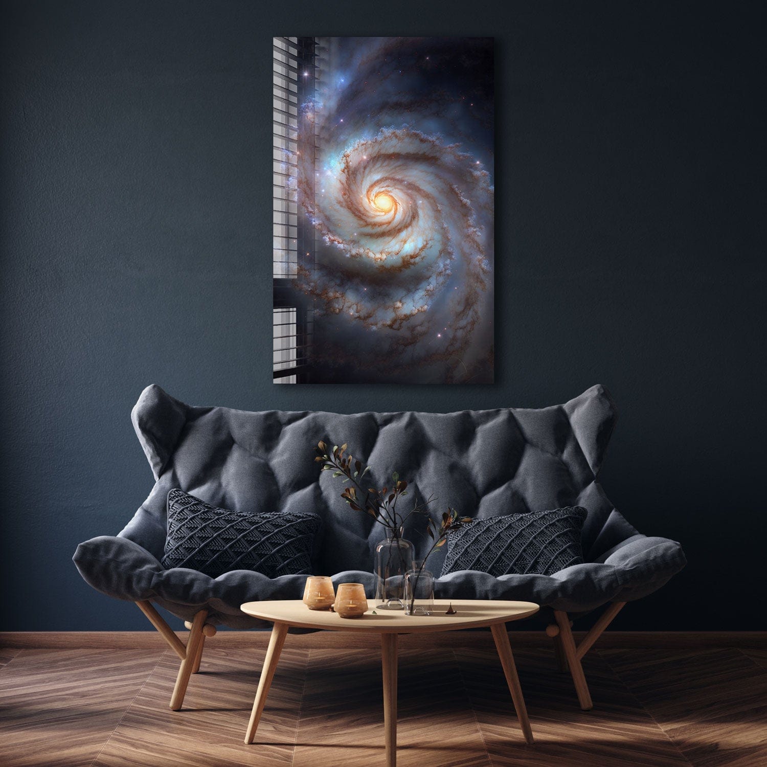 Artronauts Glass Print Whirlpool Galaxy