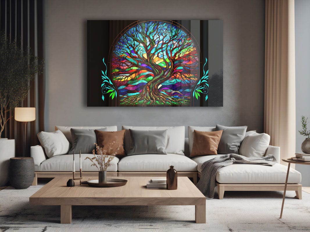 Artronauts Glass Print Magical Tree
