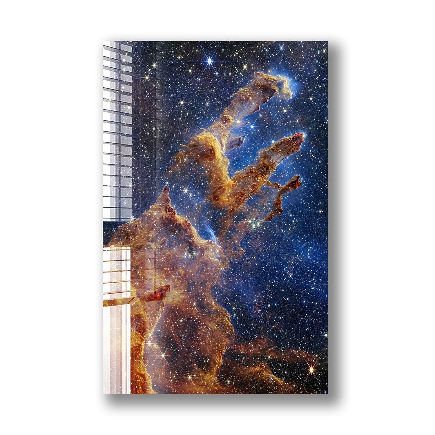 Artronauts Glass Print Pillars of Creation