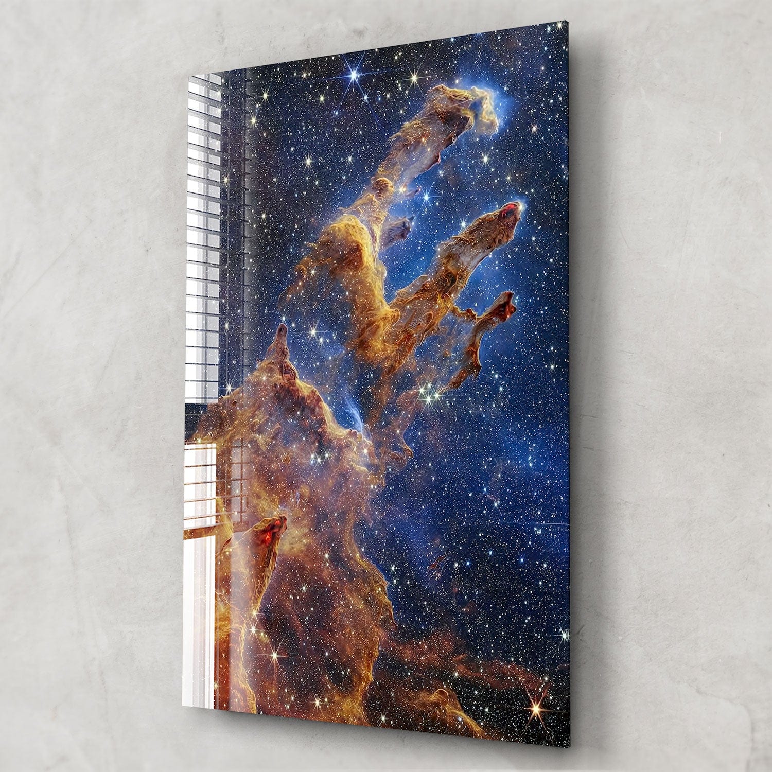 Artronauts Glass Print Pillars of Creation