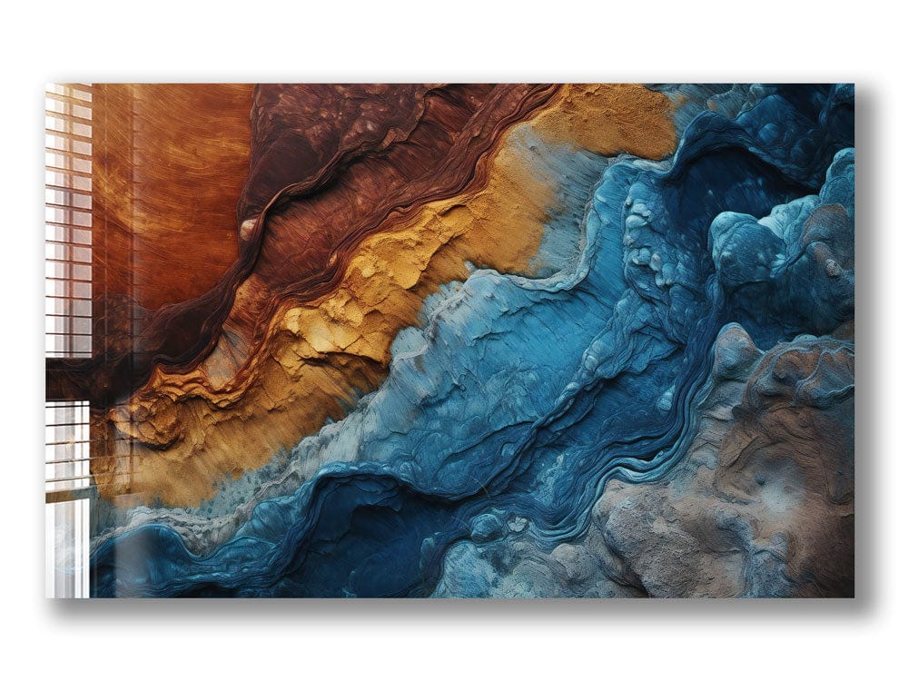 Artronauts Glass Print Colourful Wave Abstract