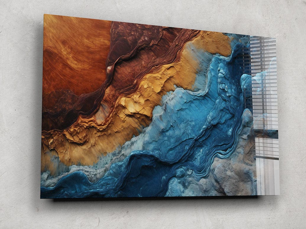 Artronauts Glass Print Colourful Wave Abstract