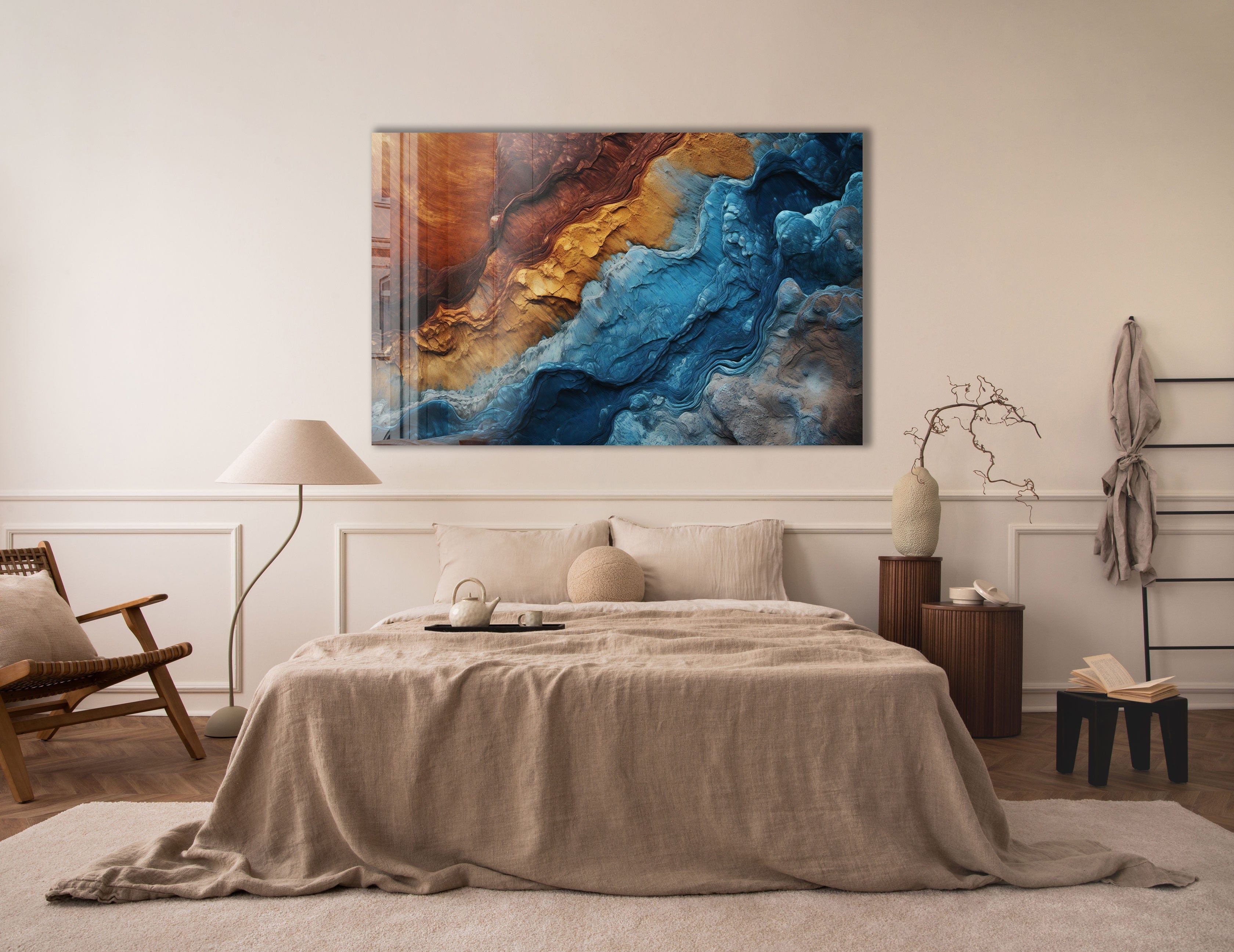 Artronauts Glass Print Colourful Wave Abstract