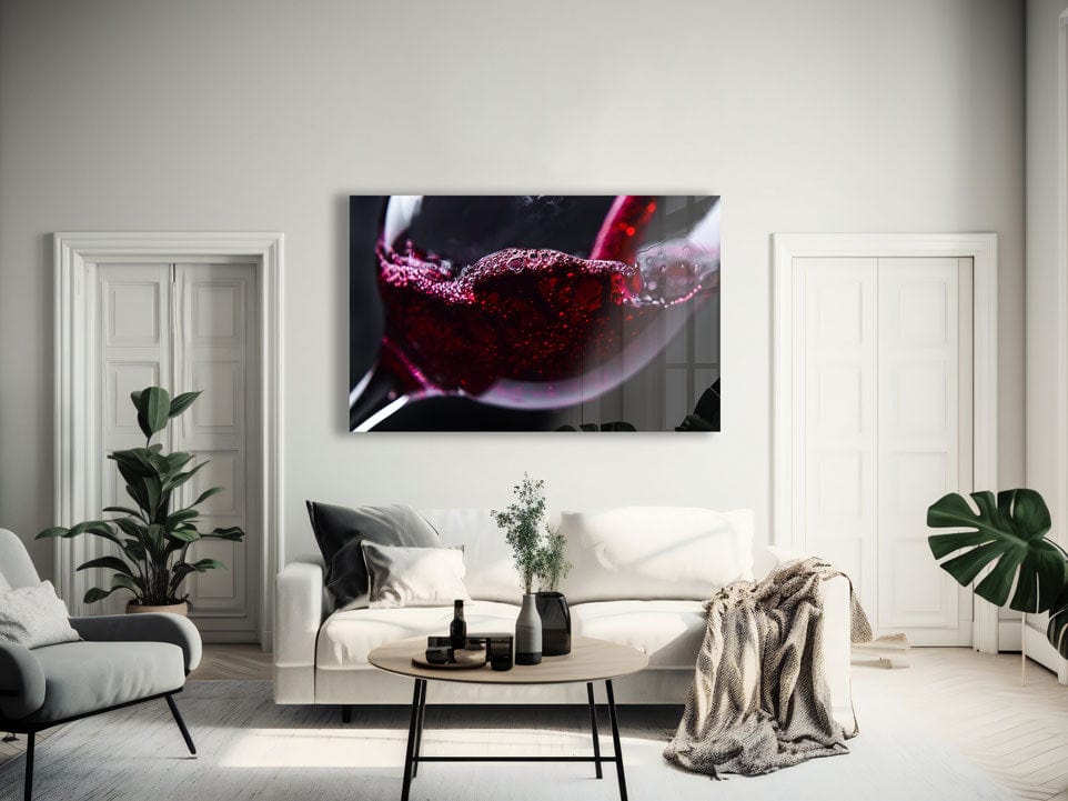 Artronauts Glass Print Red Wine