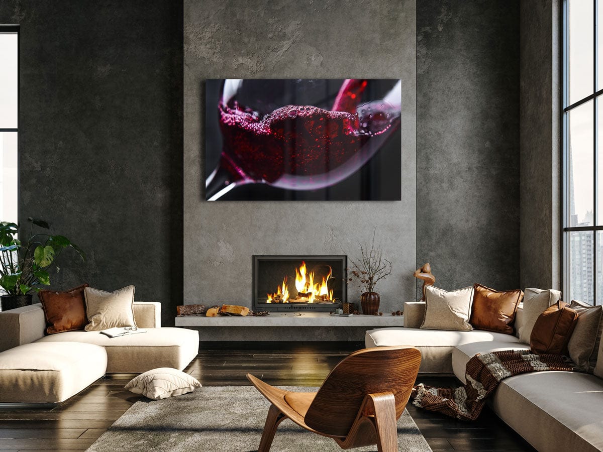 Artronauts Glass Print Red Wine