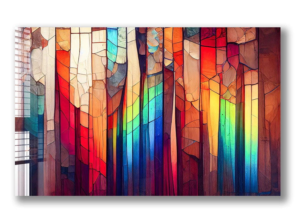 Artronauts Glass Print Colourful Stripes II