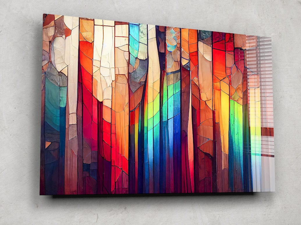 Artronauts Glass Print Colourful Stripes II