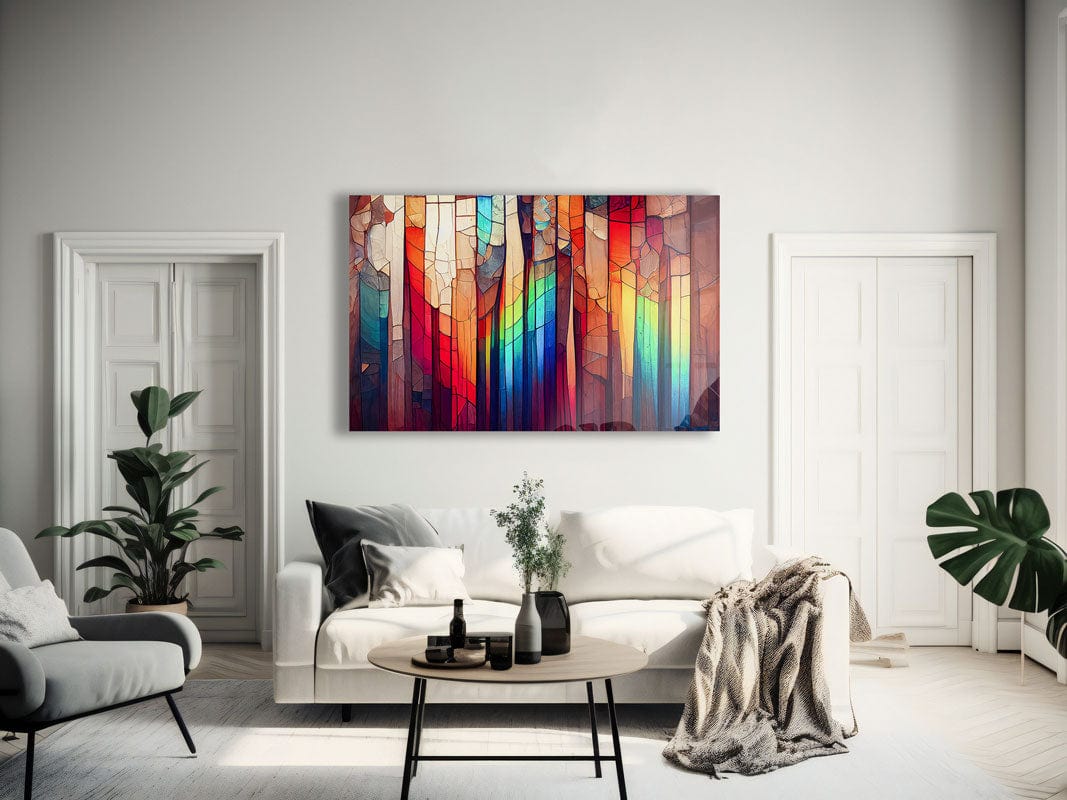 Artronauts Glass Print Colourful Stripes II