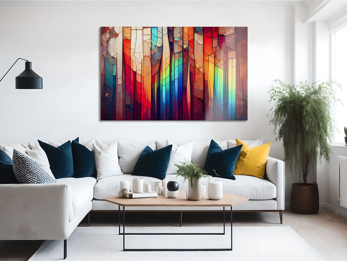 Artronauts Glass Print Colourful Stripes II