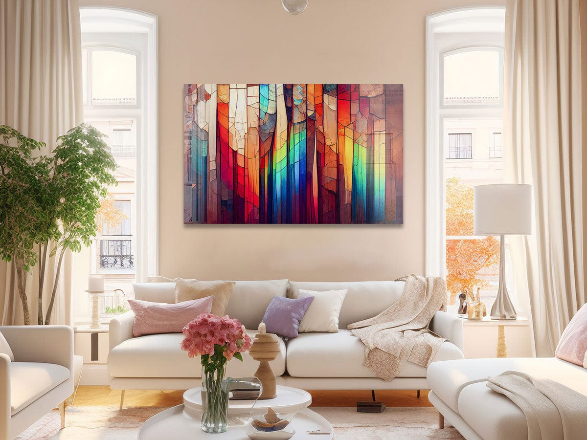 Artronauts Glass Print Colourful Stripes II