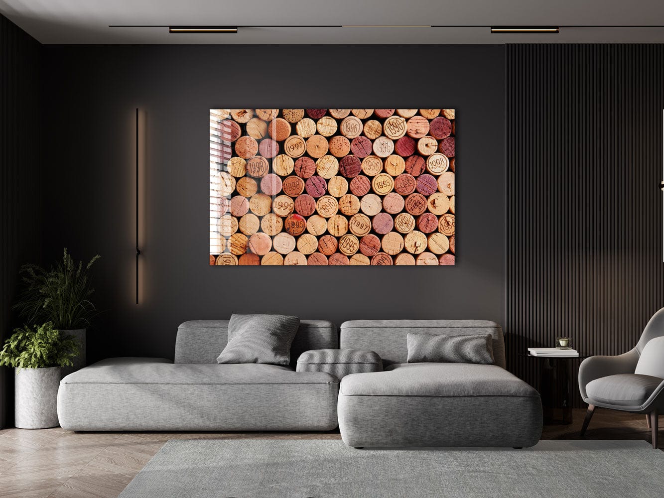 Artronauts Glass Print Wine Corks