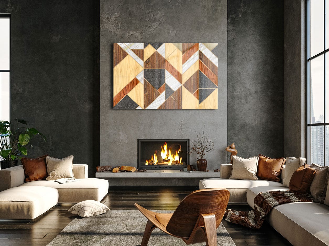Artronauts Glass Print Wooden Patterns