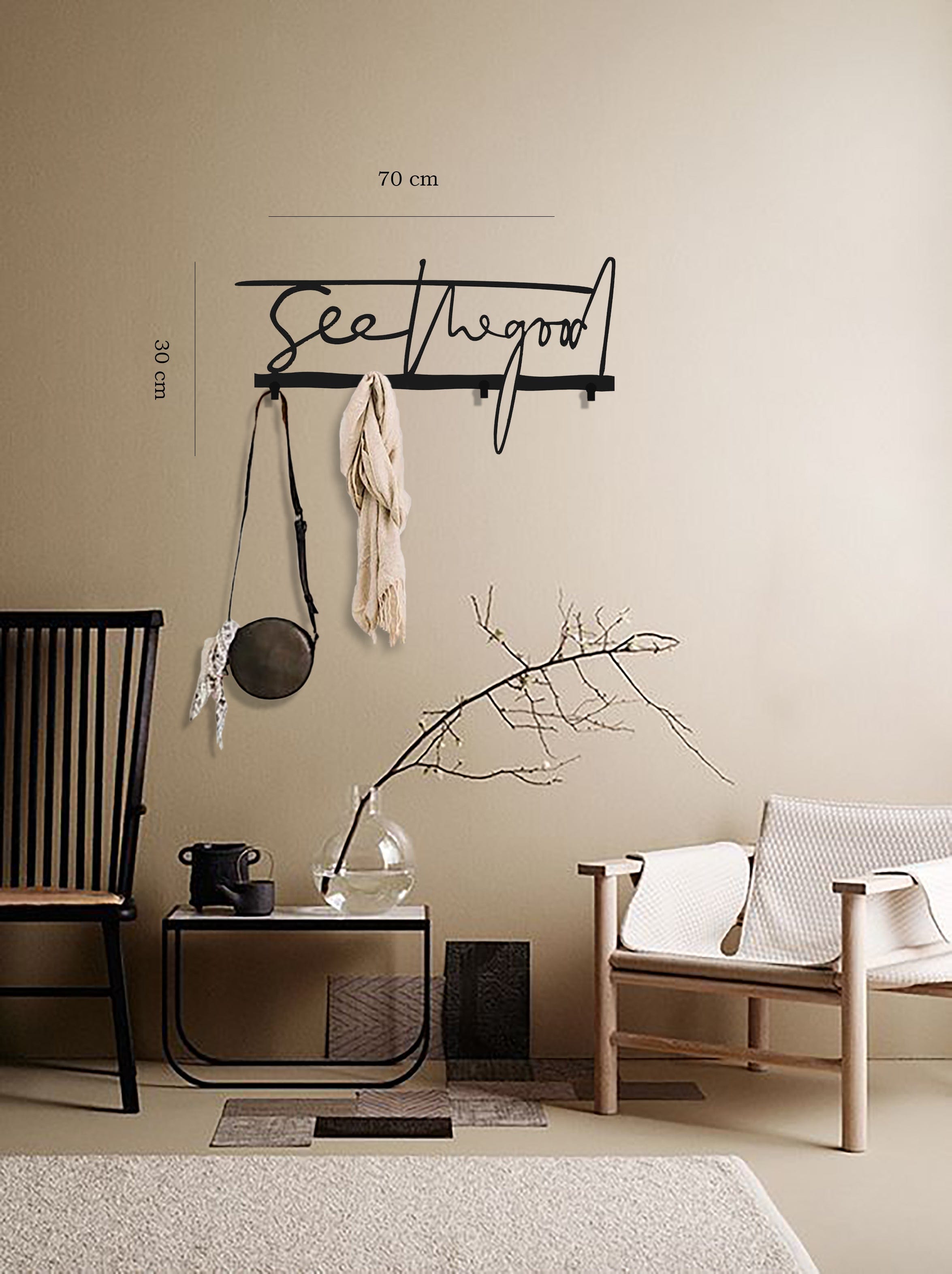 Artronauts Art Metal Wall Arts See the Good Coat Rack - Metal