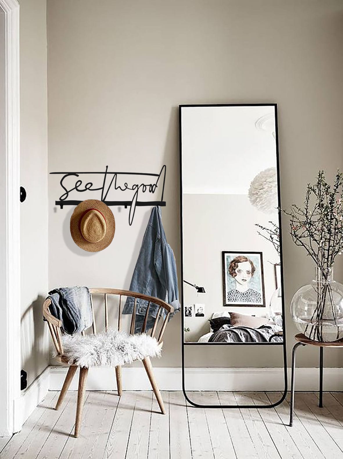 Artronauts Art Metal Wall Arts See the Good Coat Rack - Metal