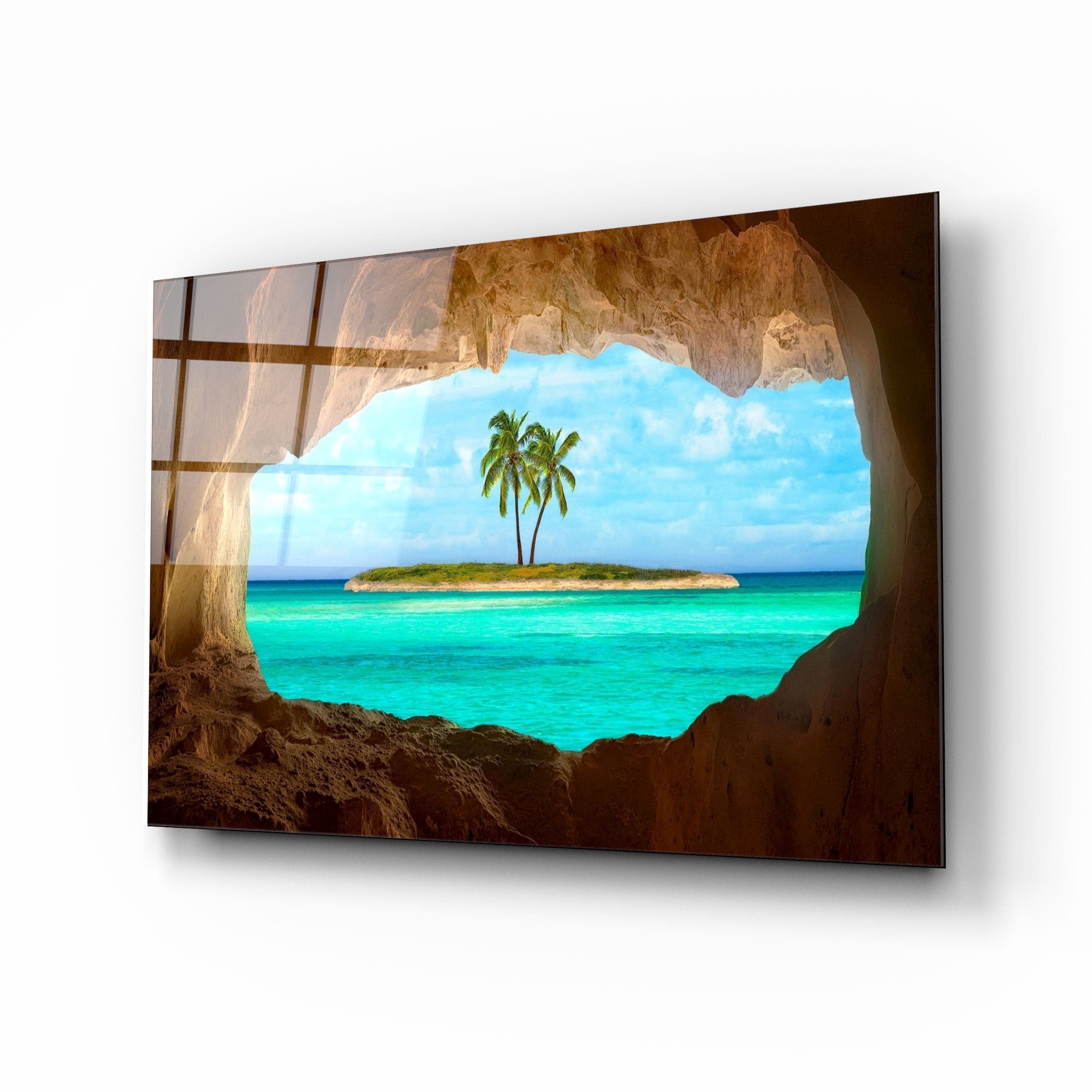 Artronauts Glass Print The Island